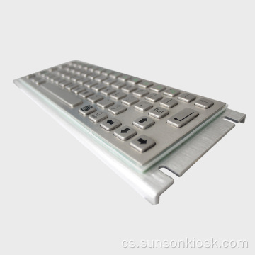 Braillova kovová klávesnice s dotykovou podložkou